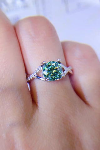 1 Carat Moissanite 925 Sterling Silver Ring 1 Carat Moissanite 925 Sterling Silver Ring