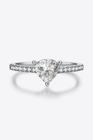 1 Carat Moissanite Triangle 925 Sterling Silver Ring 1 Carat Moissanite Triangle 925 Sterling Silver Ring