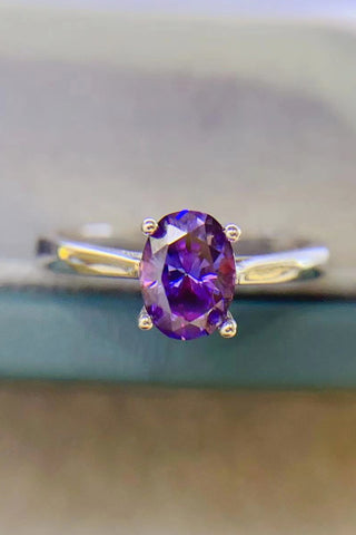 1 Carat Moissanite 4-Prong Solitaire Ring 1 Carat Moissanite 4-Prong Solitaire Ring