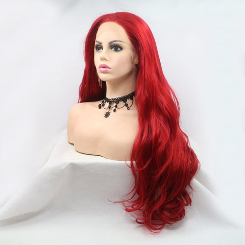 13*3" Lace Front Wigs Synthetic Long Wavy 24" 130% Density 13*3" Lace Front Wigs Synthetic Long Wavy 24" 130% Density