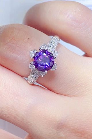 1 Carat Moissanite 925 Sterling Silver Ring 1 Carat Moissanite 925 Sterling Silver Ring