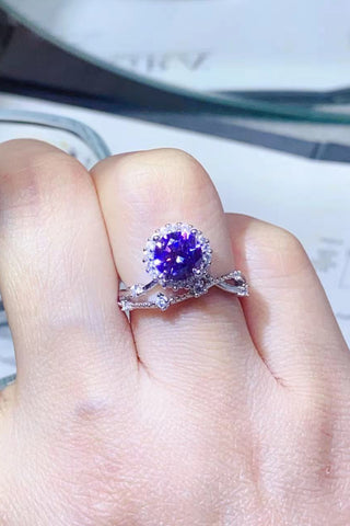 1 Carat Moissanite 925 Sterling Silver Ring 1 Carat Moissanite 925 Sterling Silver Ring
