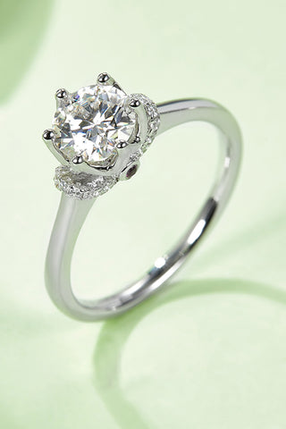 1 Carat Moissanite 925 Sterling Silver Ring 1 Carat Moissanite 925 Sterling Silver Ring