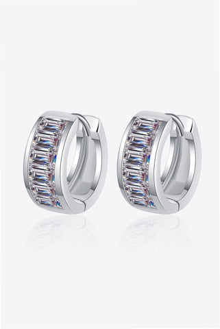 1.8 Carat Moissanite 925 Sterling Silver Huggie Earrings 1.8 Carat Moissanite 925 Sterling Silver Huggie Earrings