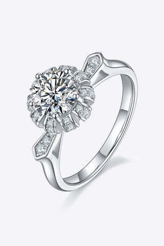 1 Carat Moissanite 925 Sterling Silver Ring 1 Carat Moissanite 925 Sterling Silver Ring