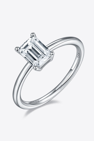 1 Carat Moissanite 925 Sterling Silver Solitaire Ring 1 Carat Moissanite 925 Sterling Silver Solitaire Ring