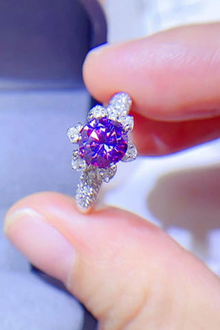 1 Carat Moissanite 925 Sterling Silver Ring 1 Carat Moissanite 925 Sterling Silver Ring