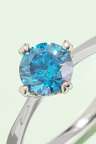 1 Carat Moissanite 925 Sterling Silver Solitaire Ring 1 Carat Moissanite 925 Sterling Silver Solitaire Ring