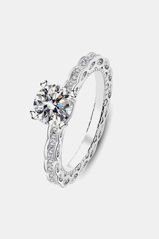 1 Carat Moissanite 925 Sterling Silver Ring 1 Carat Moissanite 925 Sterling Silver Ring