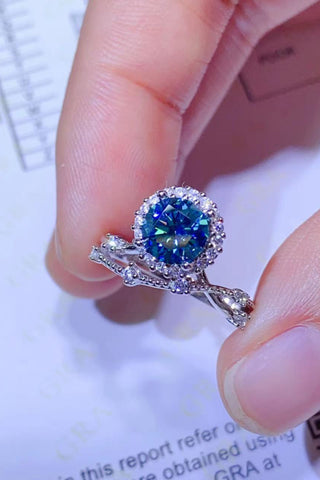 1 Carat Moissanite 925 Sterling Silver Ring 1 Carat Moissanite 925 Sterling Silver Ring