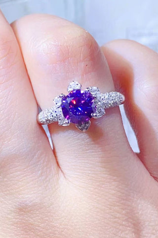 1 Carat Moissanite 925 Sterling Silver Ring 1 Carat Moissanite 925 Sterling Silver Ring