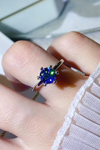 1 Carat Moissanite 6-Prong Solitaire Ring 1 Carat Moissanite 6-Prong Solitaire Ring
