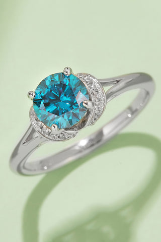 1 Carat Moissanite 4-Prong 925 Sterling Silver Ring 1 Carat Moissanite 4-Prong 925 Sterling Silver Ring