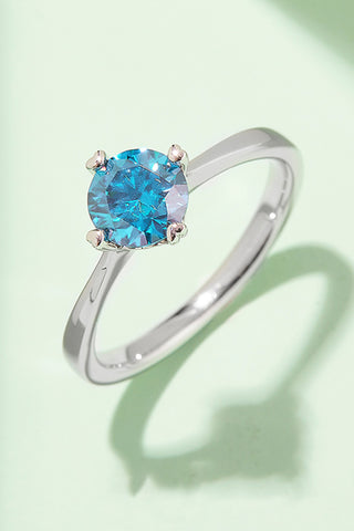 1 Carat Moissanite 925 Sterling Silver Solitaire Ring 1 Carat Moissanite 925 Sterling Silver Solitaire Ring