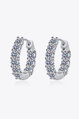 1.8 Carat Moissanite Hoop Earrings 1.8 Carat Moissanite Hoop Earrings