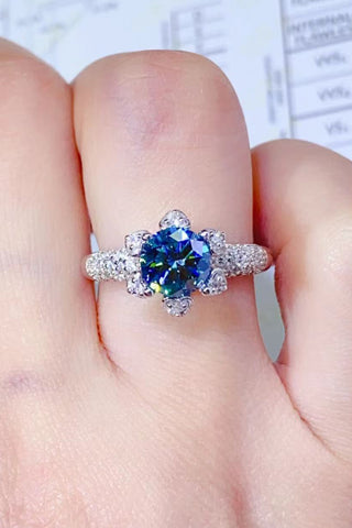 1 Carat Moissanite 925 Sterling Silver Ring 1 Carat Moissanite 925 Sterling Silver Ring