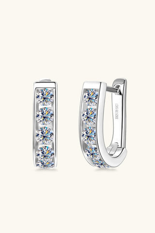 1 Carat Moissanite 925 Sterling Silver Earrings 1 Carat Moissanite 925 Sterling Silver Earrings
