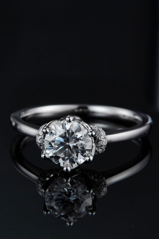 1 Carat Moissanite 925 Sterling Silver Ring 1 Carat Moissanite 925 Sterling Silver Ring