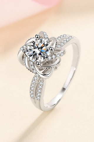 1 Carat Moissanite 925 Sterling Silver Ring 1 Carat Moissanite 925 Sterling Silver Ring