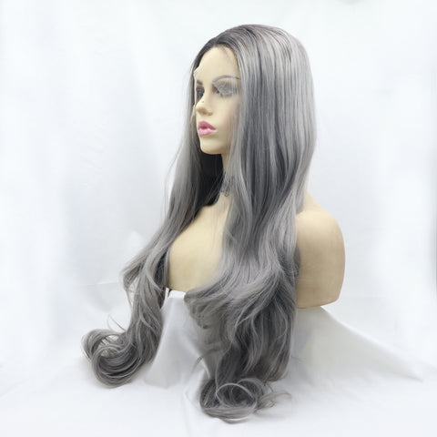 13*3" Lace Front Wigs Synthetic Long Wavy 24" 130% Density 13*3" Lace Front Wigs Synthetic Long Wavy 24" 130% Density