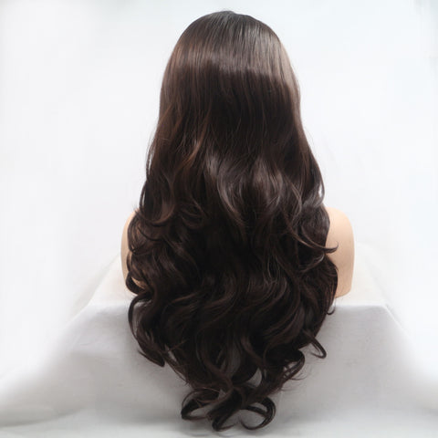 13*3" Lace Front Wigs Synthetic Long Wavy 24" 130% Density 13*3" Lace Front Wigs Synthetic Long Wavy 24" 130% Density