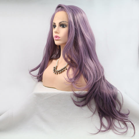 13*3" Lace Front Wigs Synthetic Long Wavy 24" 130% Density 13*3" Lace Front Wigs Synthetic Long Wavy 24" 130% Density