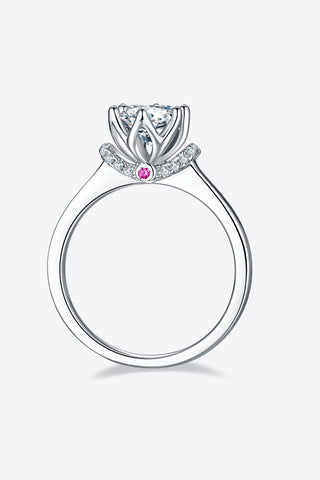 1 Carat Moissanite 925 Sterling Silver Ring 1 Carat Moissanite 925 Sterling Silver Ring