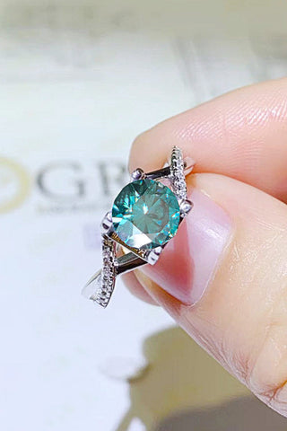 1 Carat Moissanite Crisscross 925 Sterling Silver Ring 1 Carat Moissanite Crisscross 925 Sterling Silver Ring