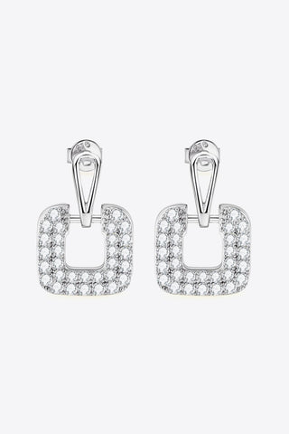 1.68 Carat Moissanite 925 Sterling Silver Drop Earrings 1.68 Carat Moissanite 925 Sterling Silver Drop Earrings