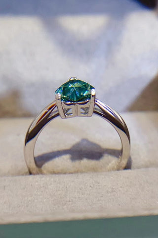 1 Carat Moissanite Heart 925 Sterling Silver Ring 1 Carat Moissanite Heart 925 Sterling Silver Ring