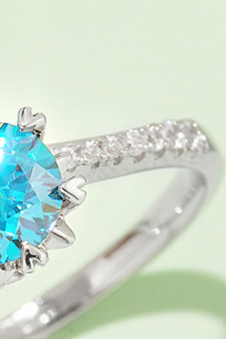 1 Carat Moissanite 925 Sterling Silver Ring 1 Carat Moissanite 925 Sterling Silver Ring
