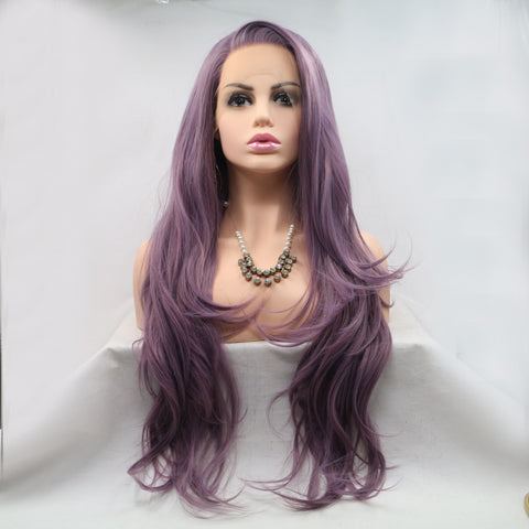 13*3" Lace Front Wigs Synthetic Long Wavy 24" 130% Density 13*3" Lace Front Wigs Synthetic Long Wavy 24" 130% Density