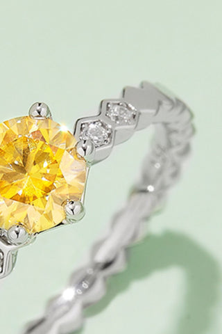 1 Carat Moissanite 6-Prong 925 Sterling Silver Ring 1 Carat Moissanite 6-Prong 925 Sterling Silver Ring