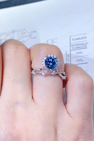 1 Carat Moissanite 925 Sterling Silver Ring 1 Carat Moissanite 925 Sterling Silver Ring