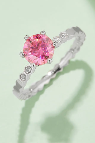 1 Carat Moissanite 6-Prong 925 Sterling Silver Ring 1 Carat Moissanite 6-Prong 925 Sterling Silver Ring