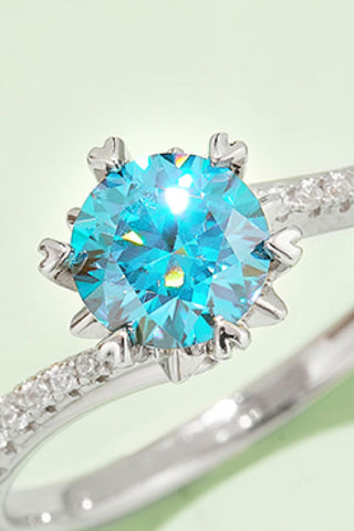 1 Carat Moissanite 925 Sterling Silver Ring 1 Carat Moissanite 925 Sterling Silver Ring