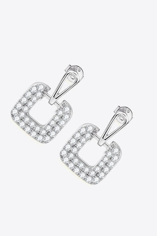 1.68 Carat Moissanite 925 Sterling Silver Drop Earrings 1.68 Carat Moissanite 925 Sterling Silver Drop Earrings