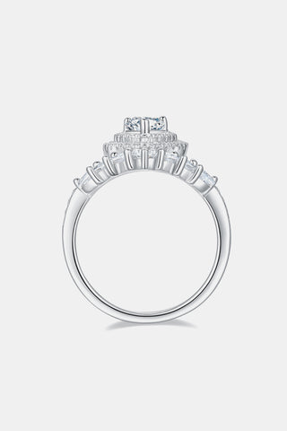 1 Carat Moissanite 925 Sterling Silver Crown Ring 1 Carat Moissanite 925 Sterling Silver Crown Ring