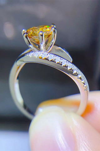 1 Carat Moissanite 925 Sterling Silver Ring 1 Carat Moissanite 925 Sterling Silver Ring