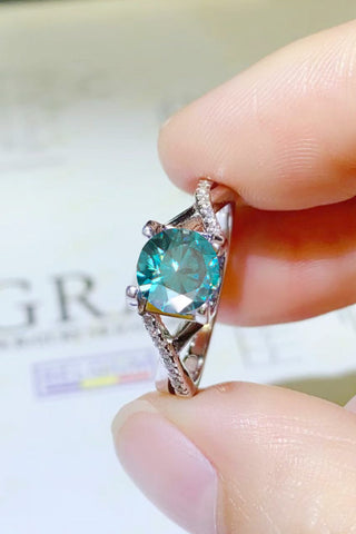 1 Carat Moissanite Crisscross 925 Sterling Silver Ring 1 Carat Moissanite Crisscross 925 Sterling Silver Ring