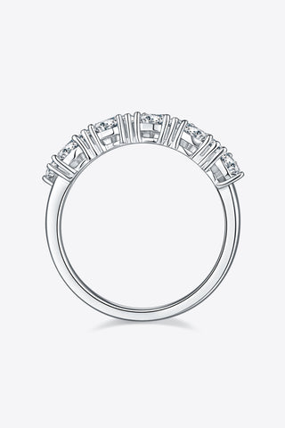 1 Carat Moissanite 925 Sterling Silver Half-Eternity Ring 1 Carat Moissanite 925 Sterling Silver Half-Eternity Ring