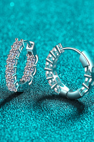 1.8 Carat Moissanite Hoop Earrings 1.8 Carat Moissanite Hoop Earrings