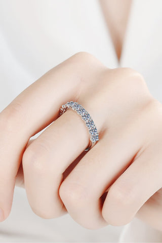 1 Carat Moissanite Half-Eternity Ring 1 Carat Moissanite Half-Eternity Ring