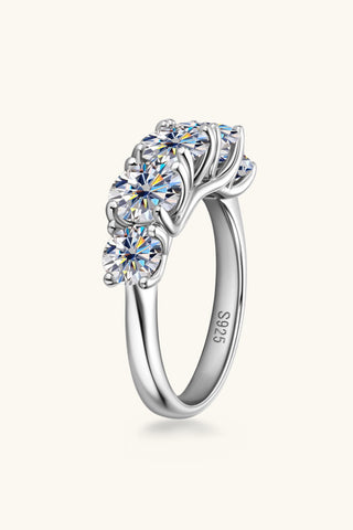 1 Carat Moissanite 925 Sterling Silver Half-Eternity Ring 1 Carat Moissanite 925 Sterling Silver Half-Eternity Ring