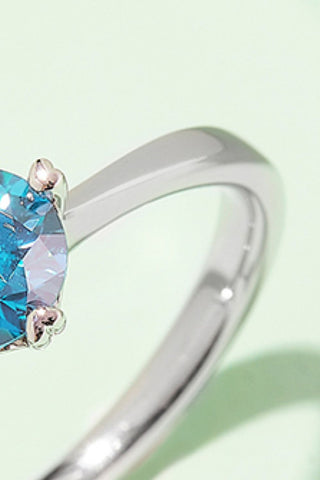 1 Carat Moissanite 925 Sterling Silver Solitaire Ring 1 Carat Moissanite 925 Sterling Silver Solitaire Ring