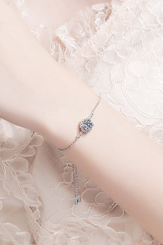 1 Carat Moissanite Chain Bracelet 1 Carat Moissanite Chain Bracelet