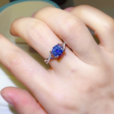 1 Carat Moissanite Crisscross 925 Sterling Silver Ring 1 Carat Moissanite Crisscross 925 Sterling Silver Ring