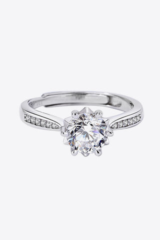 1 Carat Moissanite Adjustable 6-Prong Ring 1 Carat Moissanite Adjustable 6-Prong Ring