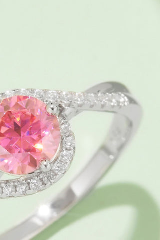 1 Carat Moissanite Contrast 925 Sterling Silver Ring 1 Carat Moissanite Contrast 925 Sterling Silver Ring