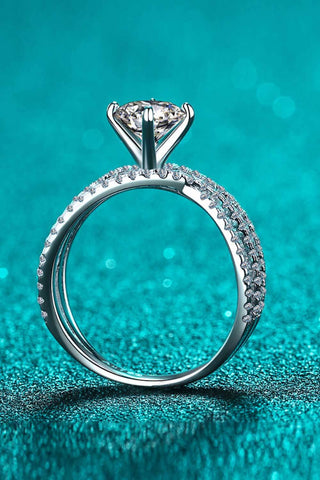 1 Carat Moissanite Crisscross Ring 1 Carat Moissanite Crisscross Ring
